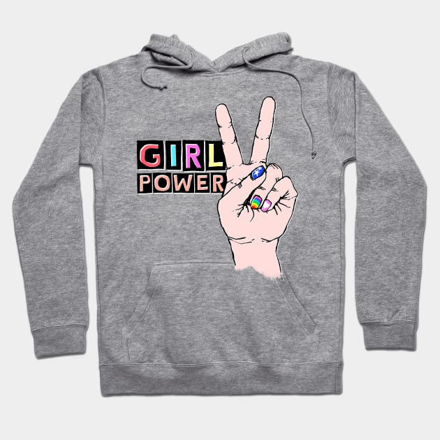 hey K's Girl Power - so square Hoodie by heyK